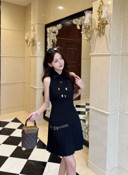 26ss Pleated Sleeveless Dress