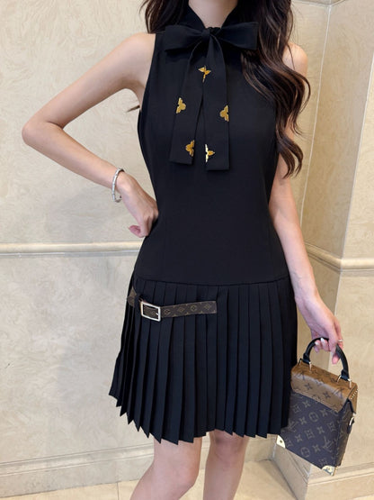 26ss Pleated Sleeveless Dress