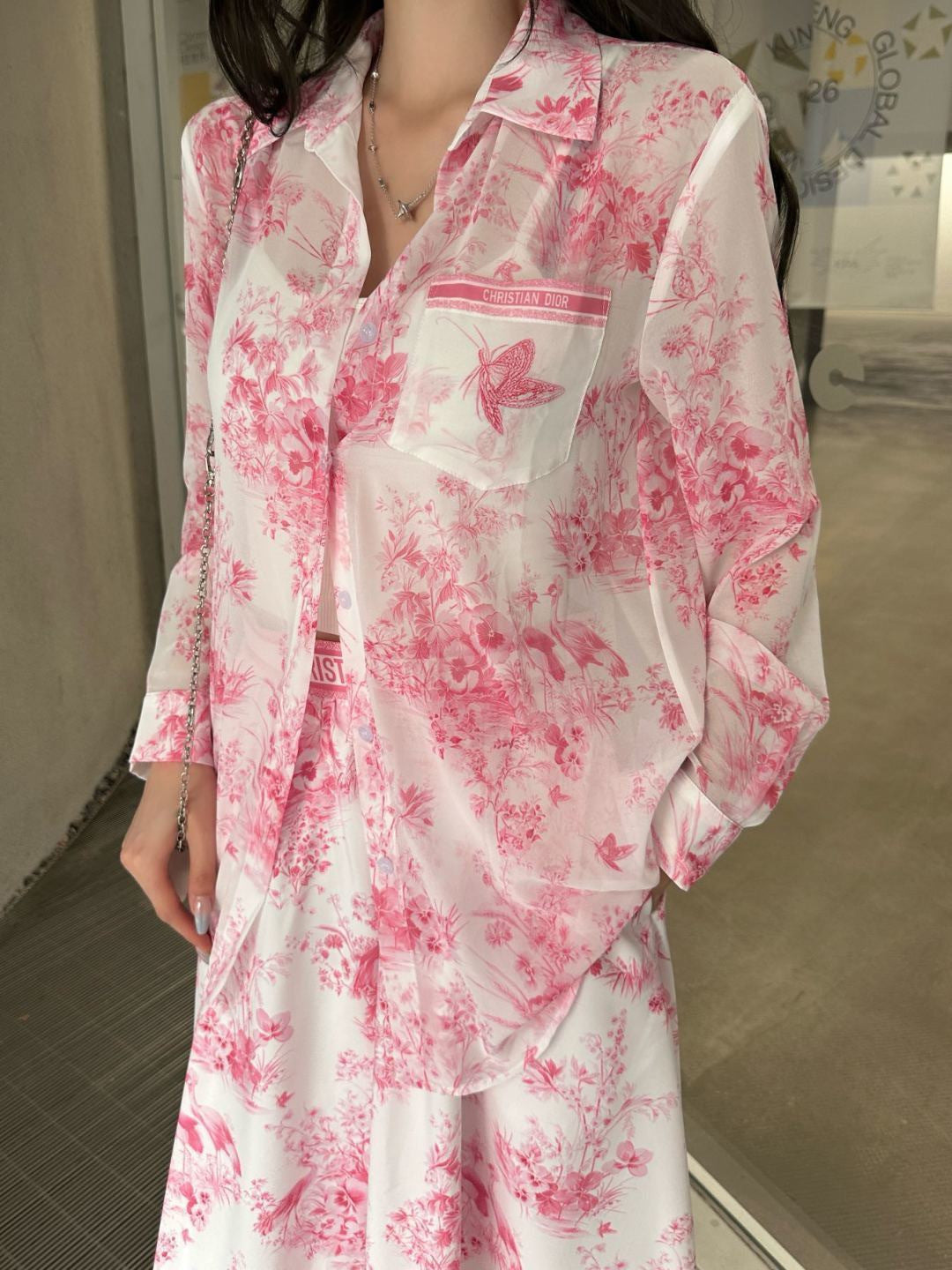 26ss Jungle Print Dress Shirt