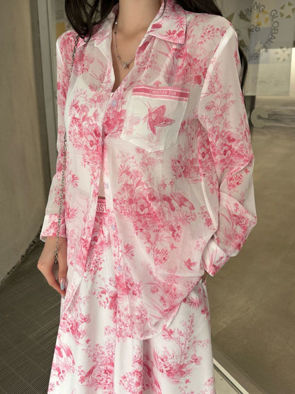 26ss Jungle Print Dress Shirt