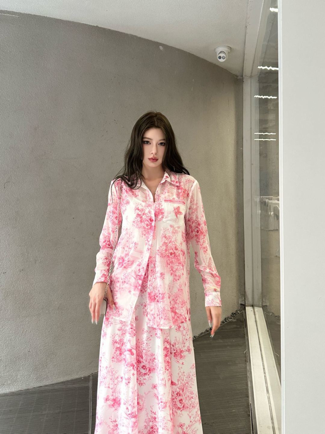 26ss Jungle Print Dress Shirt