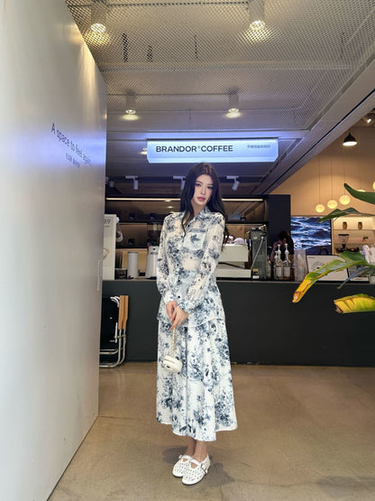 26ss Jungle Print Dress Shirt
