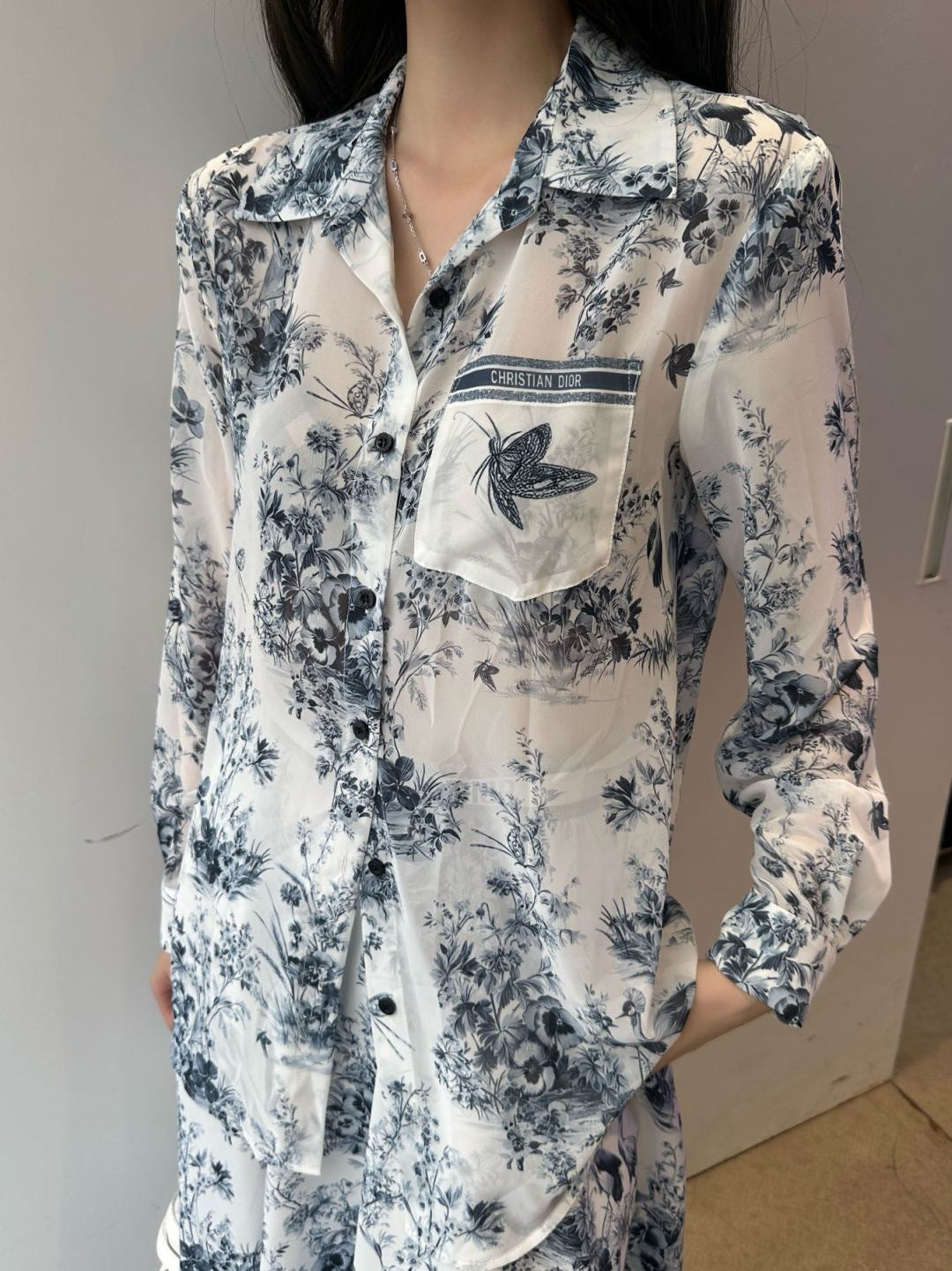 26ss Jungle Print Dress Shirt