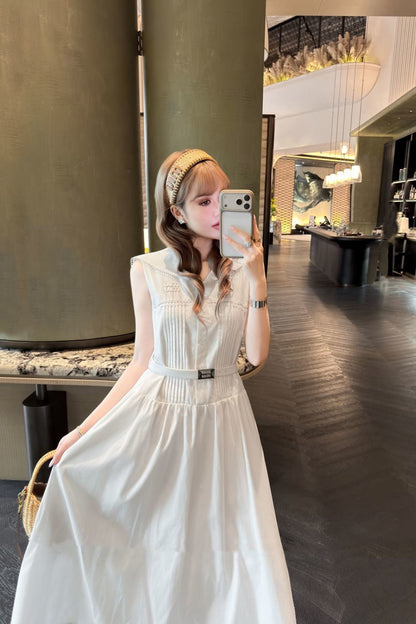 26ss College-style long dress