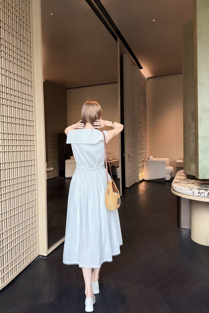 26ss College-style long dress