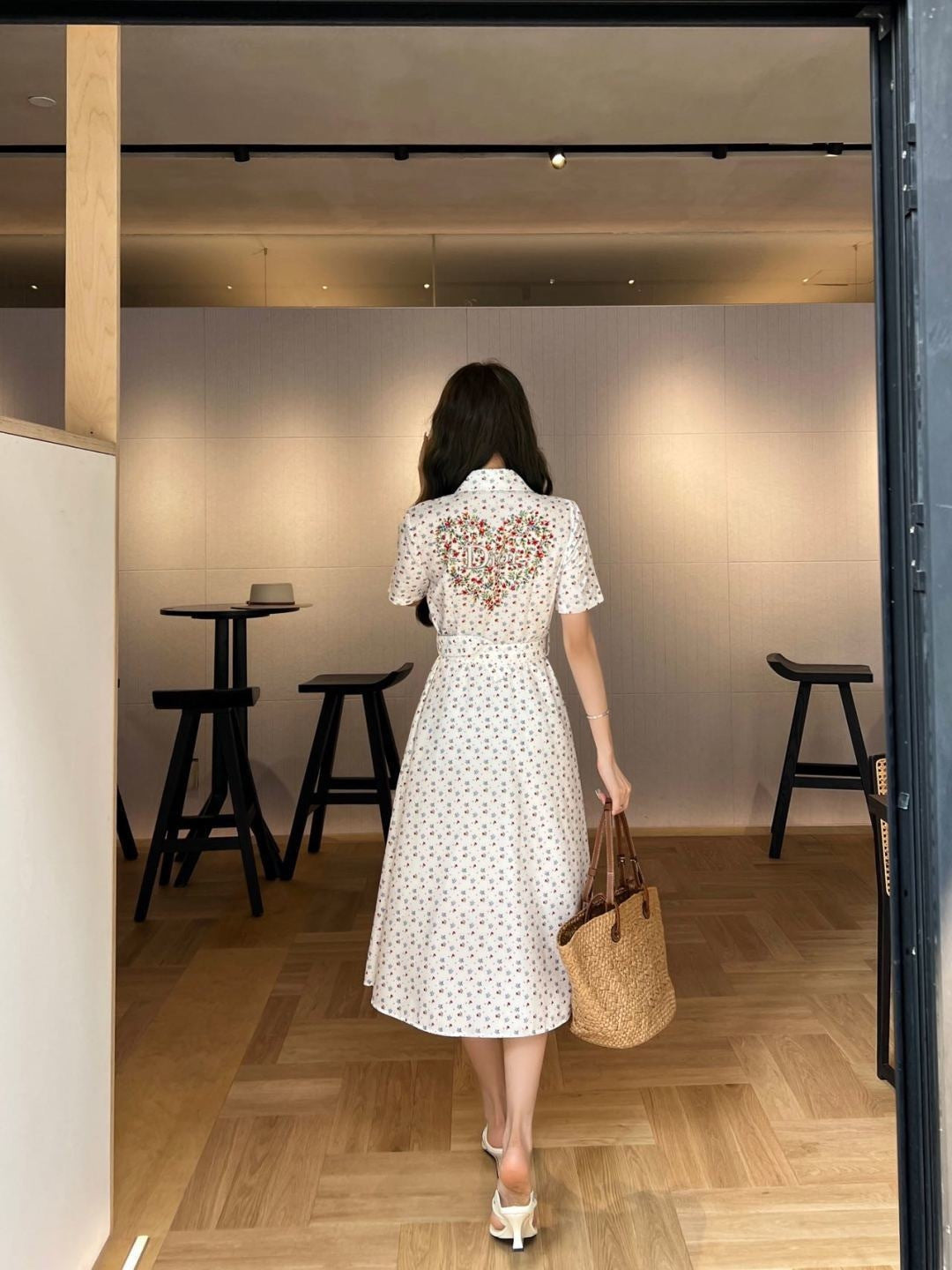 26ss Small Floral Print Dress