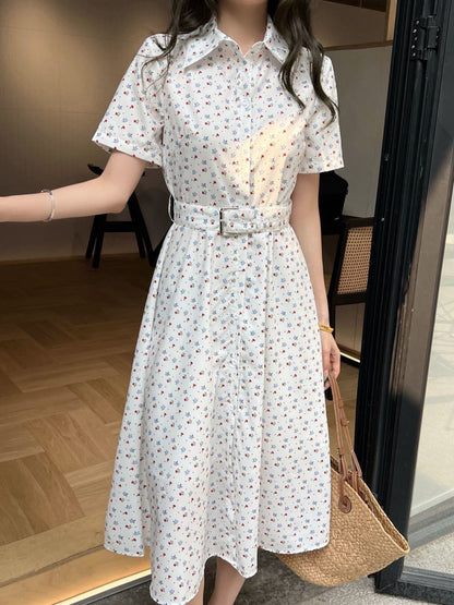 26ss Small Floral Print Dress
