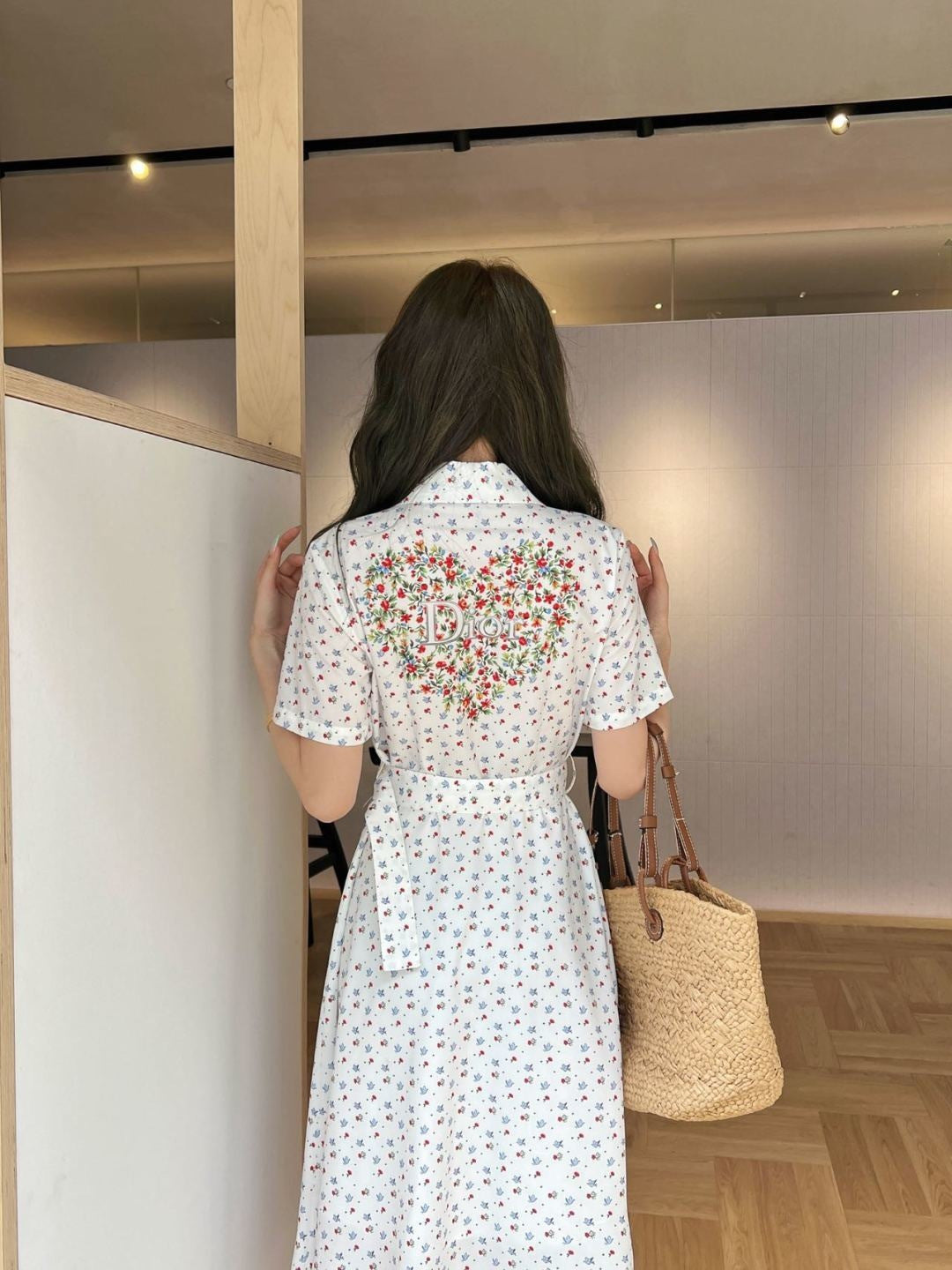 26ss Small Floral Print Dress