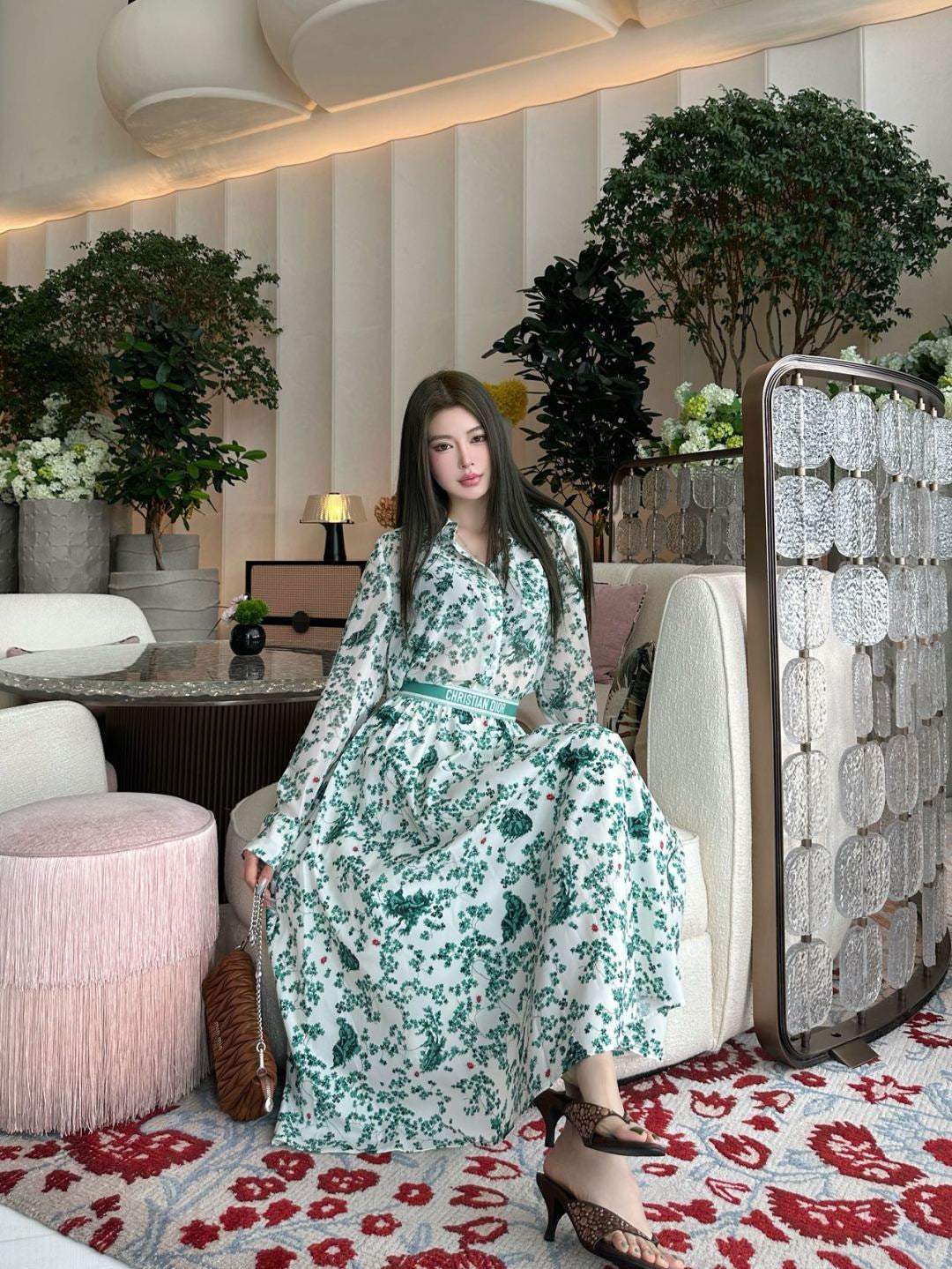26ss Floral-Print Shirt