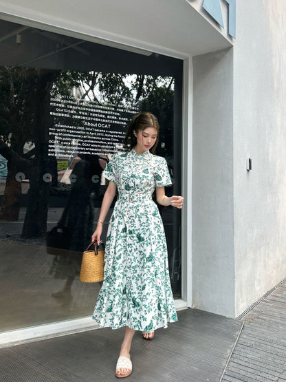 26ss Floral-Print Dress