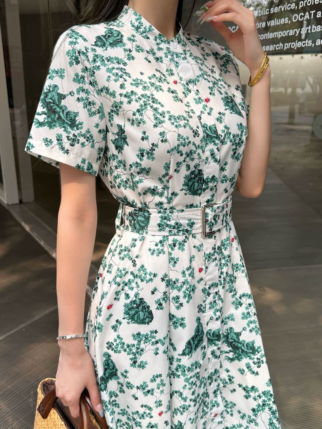 26ss Floral-Print Dress