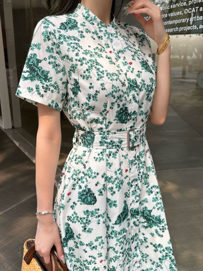 26ss Floral-Print Dress