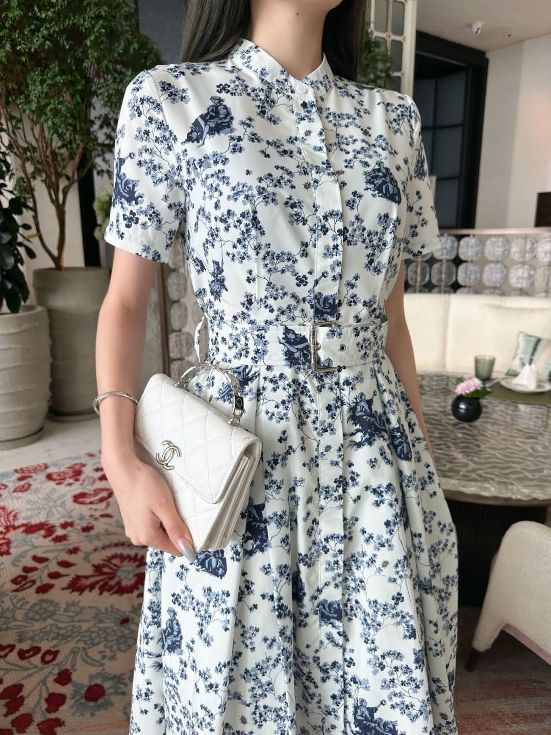 26ss Floral-Print Dress