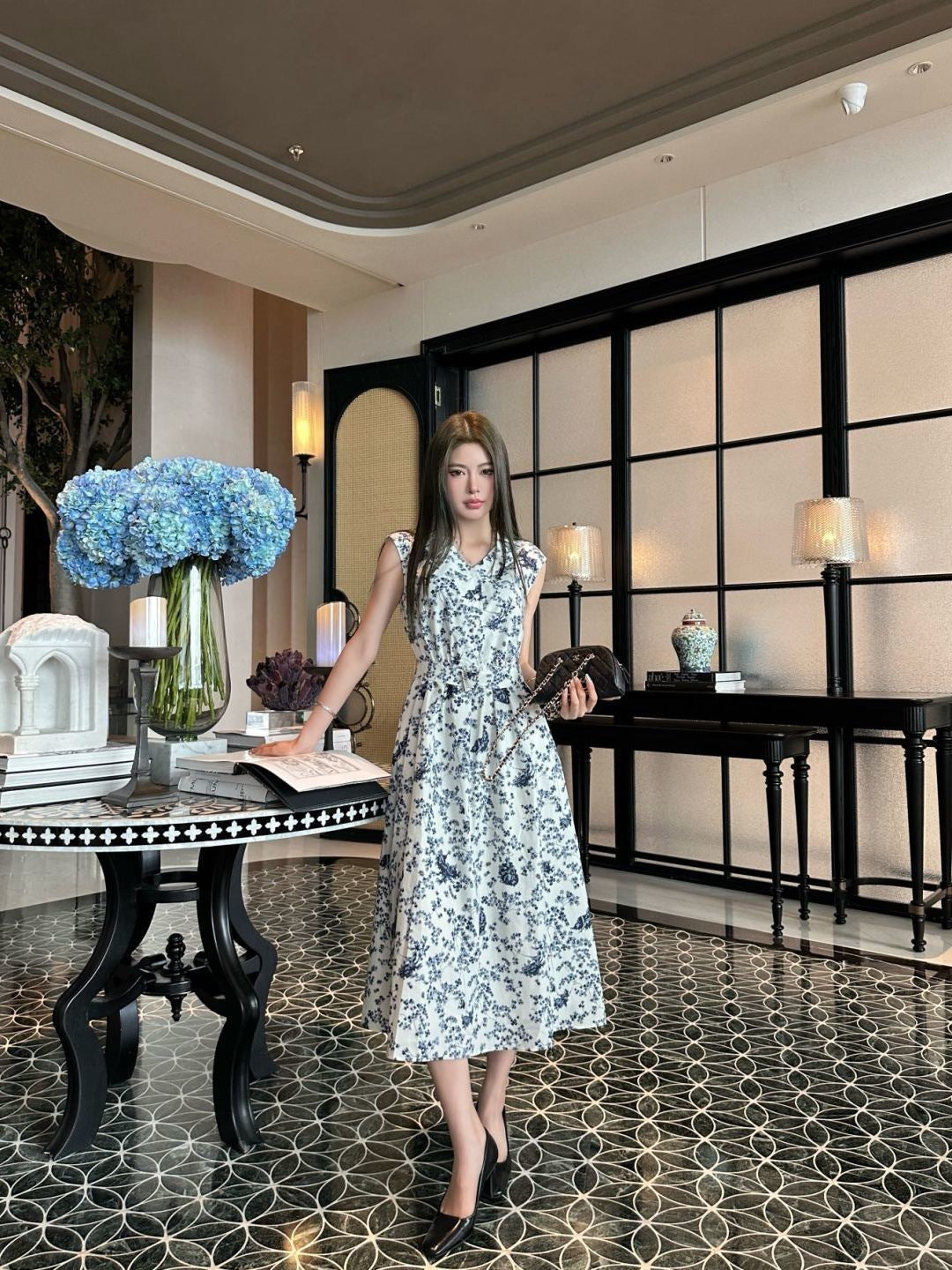 26ss Floral print dress