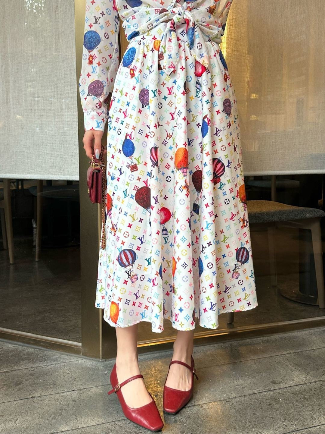 26ss Umbrella-shaped half skirt