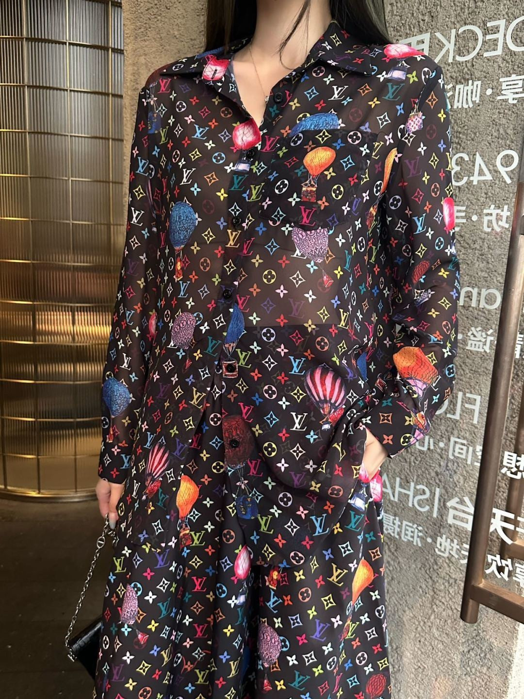 26ss ULogo pattern shirt