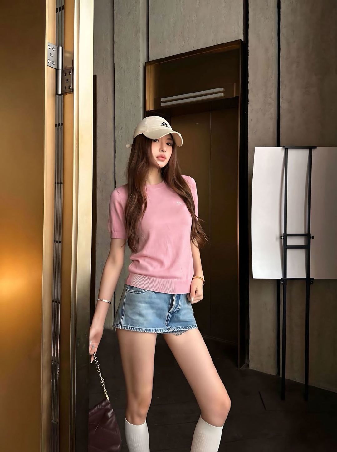 26ss Letter Embroidery Short Sleeve