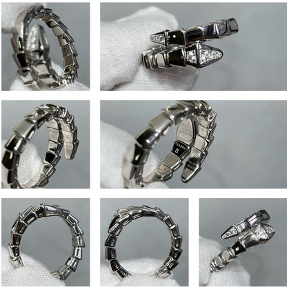 Snake head and tail ring