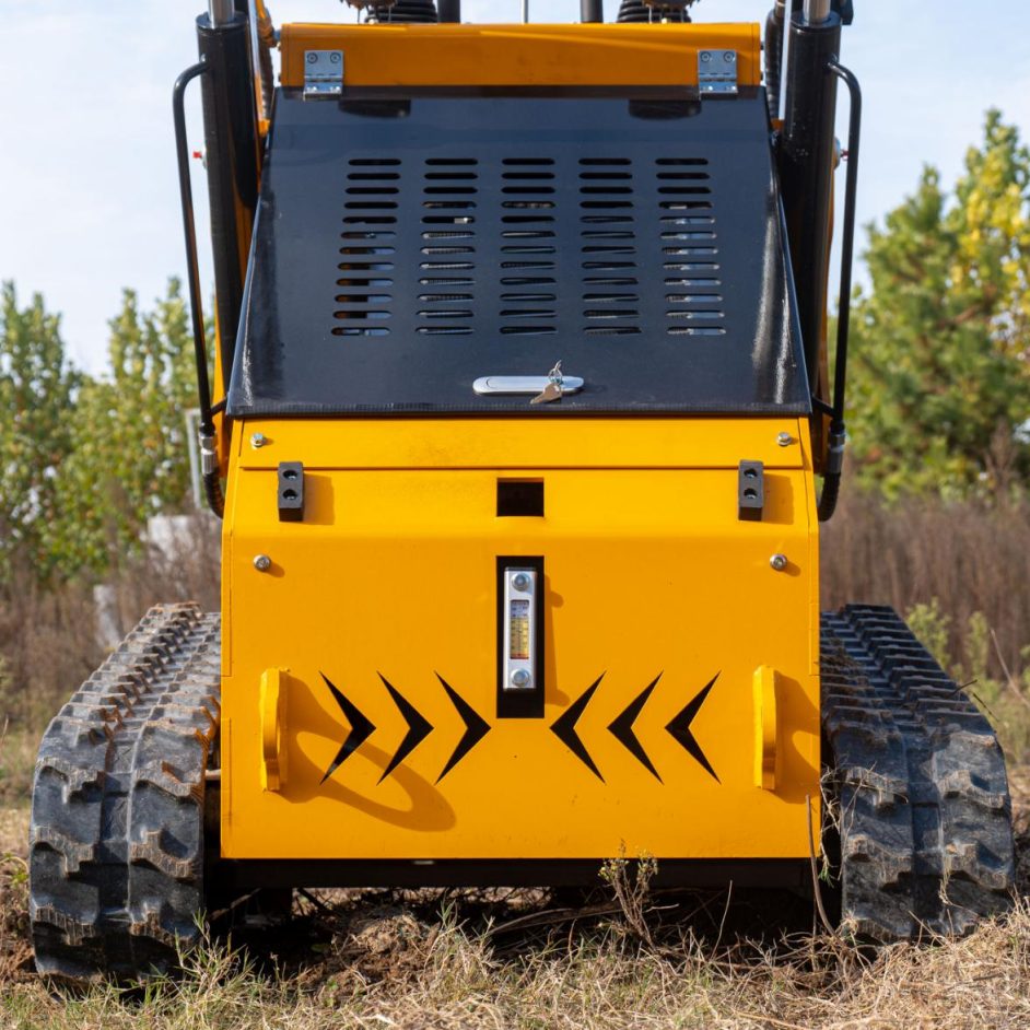 MS480T 23 HP, Three-pump Three-valve Mini Stand On Skid Steer Track Loader