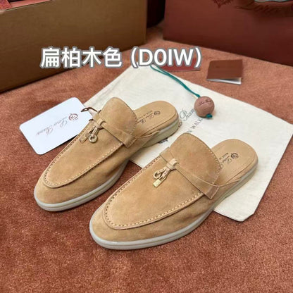 26ss Color-blocked Loafers with Pendant