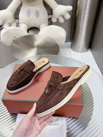 26ss Color-blocked Loafers with Pendant