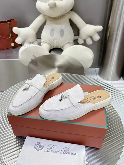 26ss Color-blocked Loafers with Pendant