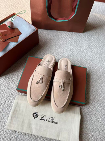26ss Color-blocked Loafers with Pendant