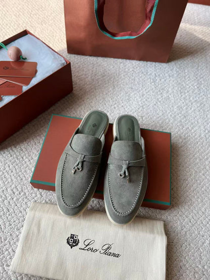 26ss Color-blocked Loafers with Pendant