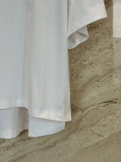 Embroidered White T-shirt