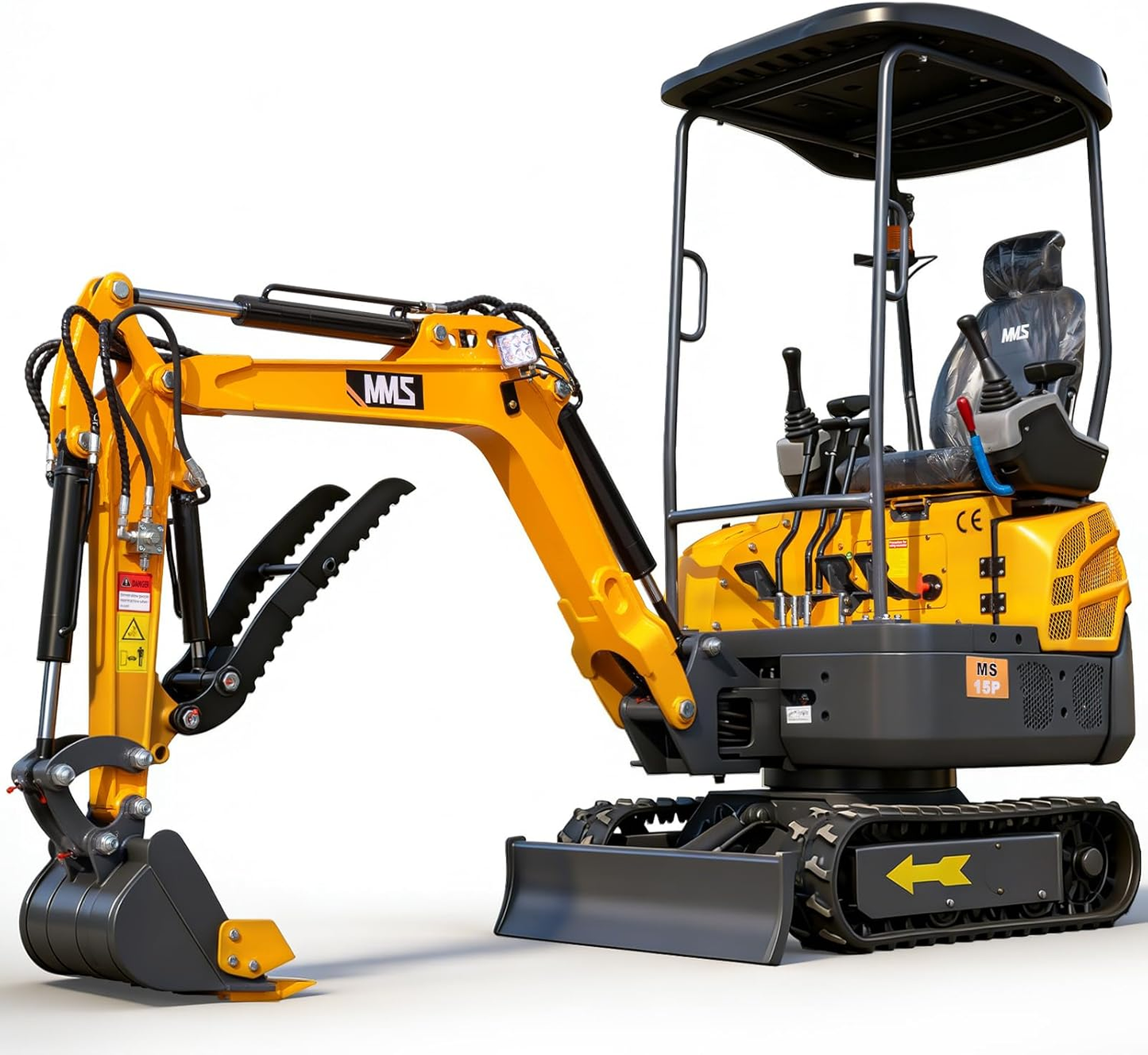1.5-Ton Mini Excavator,13.5 HP , Briggs & Stratton Petrol Engine-MS15PRO