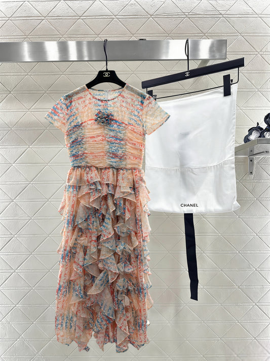 Active Print Short-Sleeve Dress