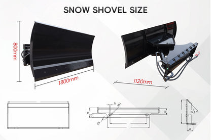 MMS 70" Skid Steer Bulldozer Blade / Snow Plow Pusher 30° Left & Right Snow Plow Pusher Attachment