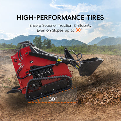 MS380T 23 HP, 890 Kg Mini Track Skid Steer Loader