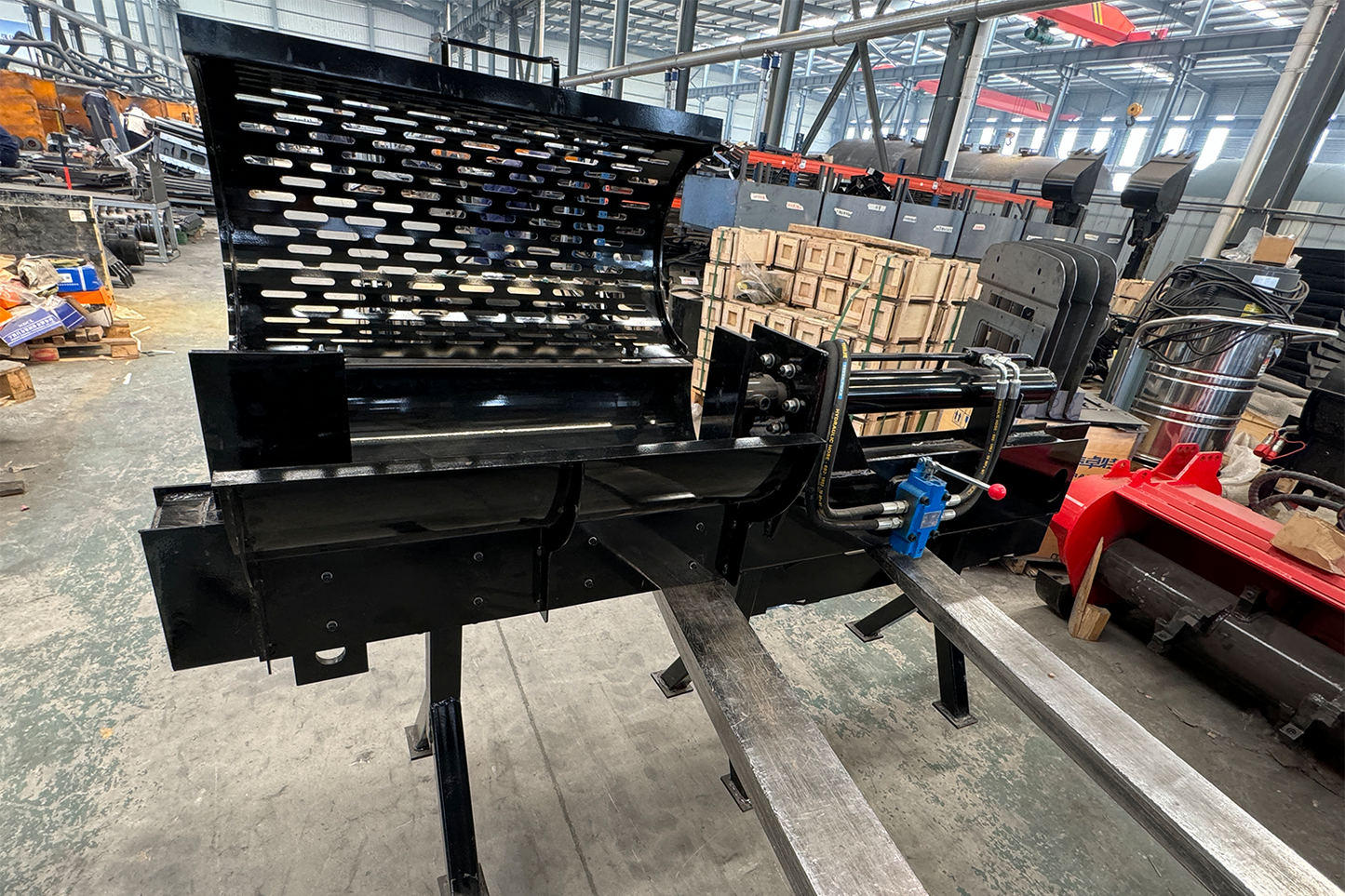 MMS Hydraulic Firewood Wood Processor Log Splitter Attachment for Skid Steer Loader