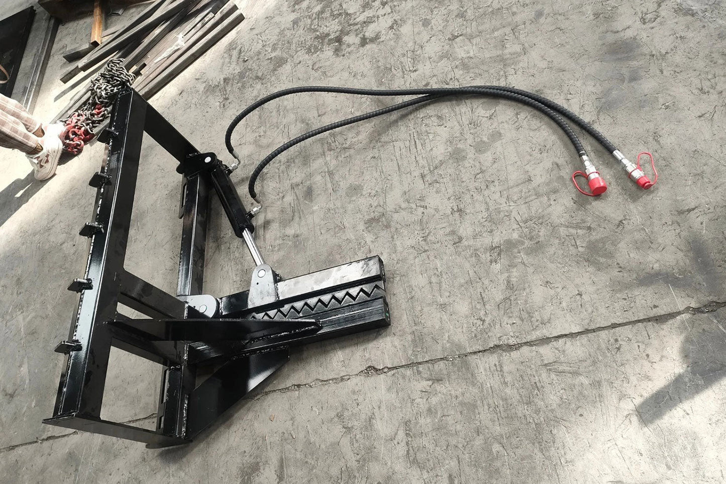 MMS Skid Steer Tree Puller Attachment, 24.41" Post Puller