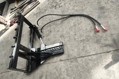 MMS Skid Steer Tree Puller Attachment, 24.41" Post Puller