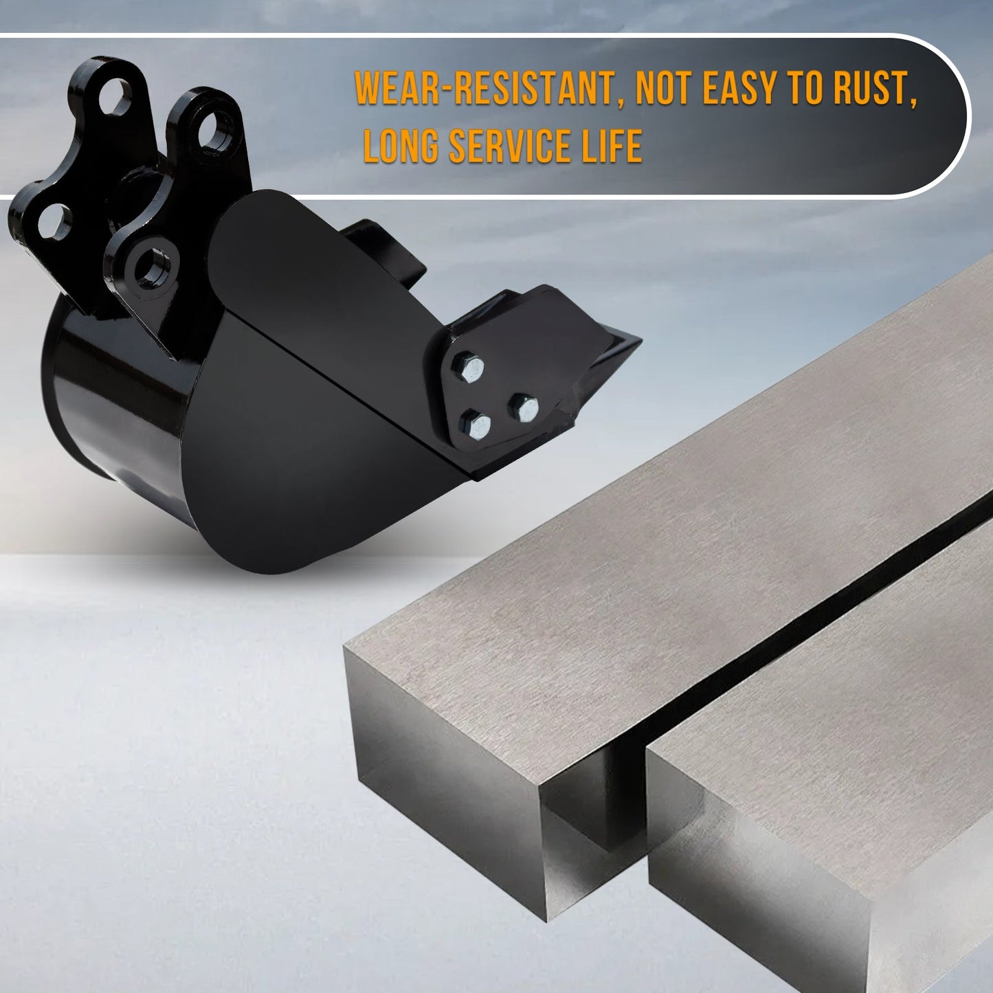 MMS 200mm Mini Excavator Bucket Attachment