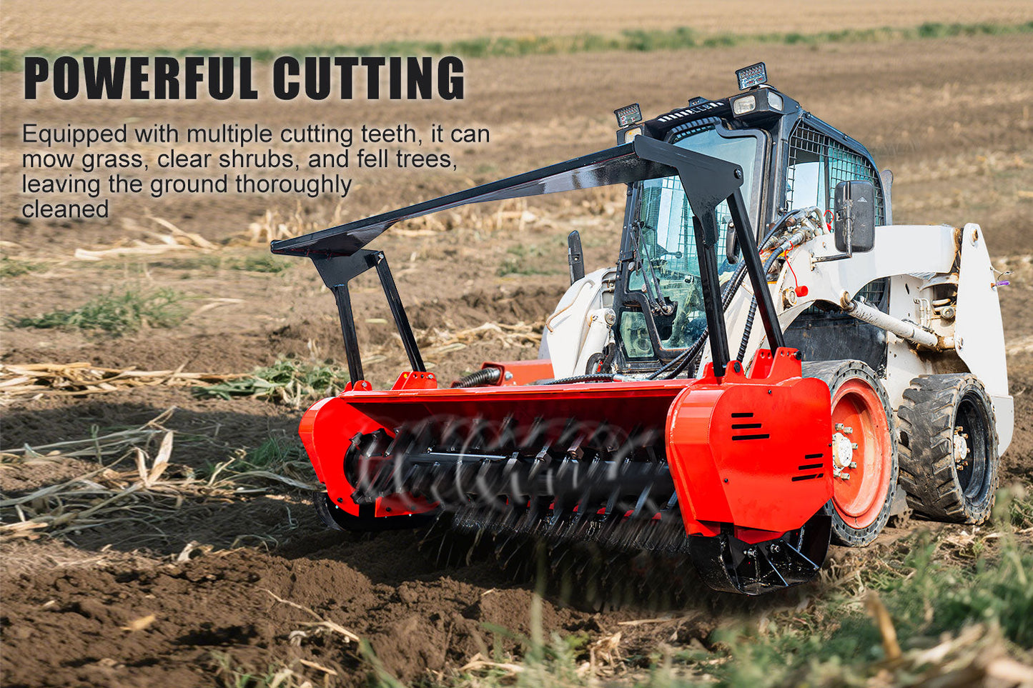 MMS 46" Mulcher Attachment for Skid Steer Loader