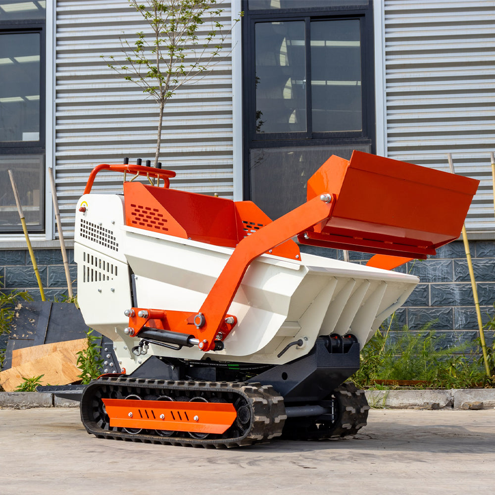 Tracked Mini Dumper for Sale, MS5050 6.5HP, 1100Lbs Load Capacity|MS5050