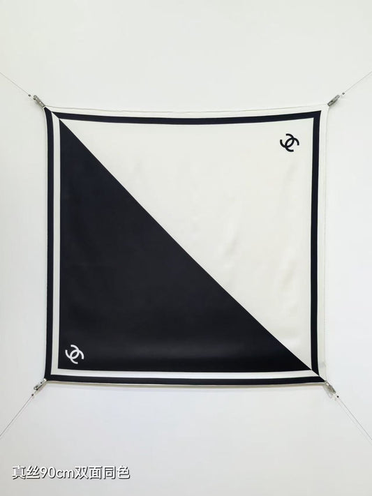 Square silk scarf