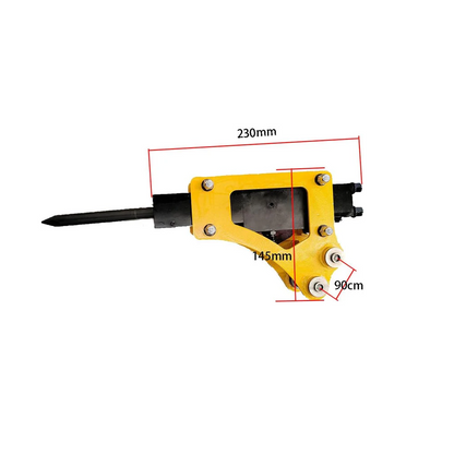 MMS Mini Excavator Breaker, Hydraulic Concrete Breaking for 0.8-1 Ton Mini Excavator