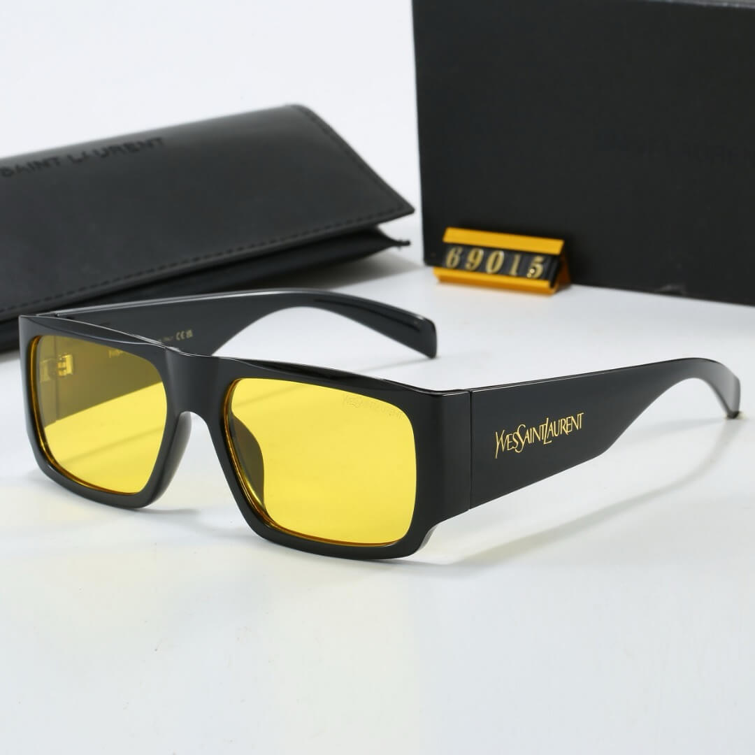 Gold Side Letter Sunglasses