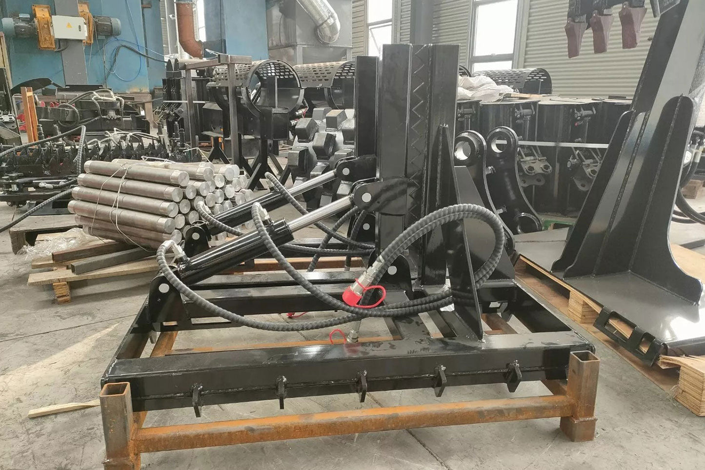 MMS Skid Steer Tree Puller Attachment, 24.41" Post Puller