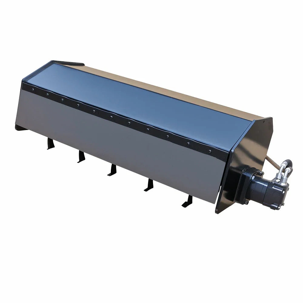 MMS Rotary Tiller Attachment with Hoses for MMS Skid Steer Loader