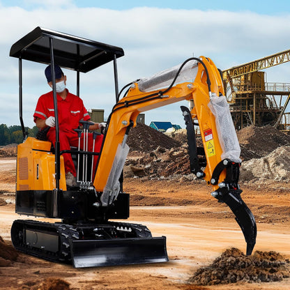 MMS Mini Excavator Ripper, Single Hook Backhoe