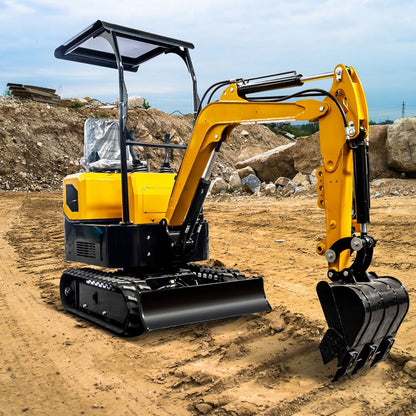 MS10C 13.5 HP,1 tons Mini Compact Excavator, Gasoline,  With Thumb Clip