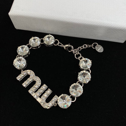 Elegant Diamond Chain Necklace & Bracelet Set