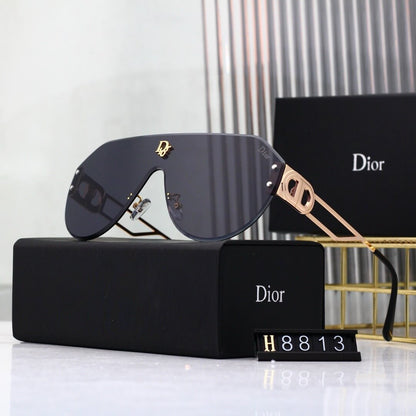 Bold Full-Print Mirror-Lens Sunglasses