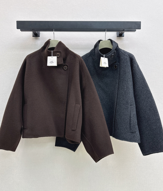 Hermès / 26 Fall-Winter Latest Loose Double-Faced Wool Coat