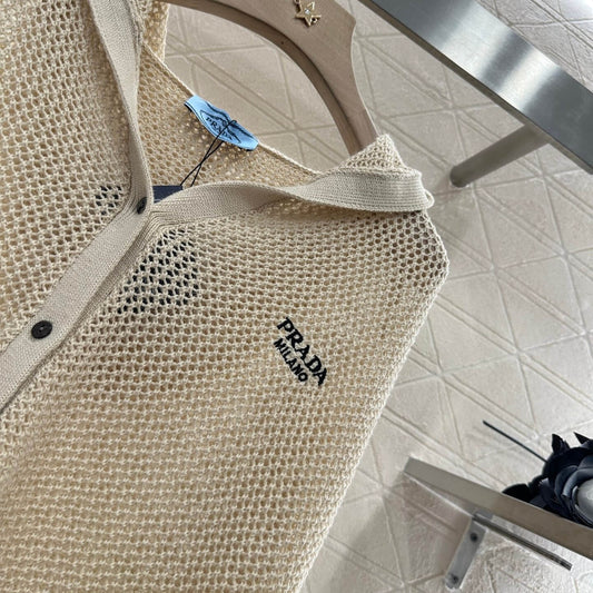 Retro Open-Knit Hooded Cardigan